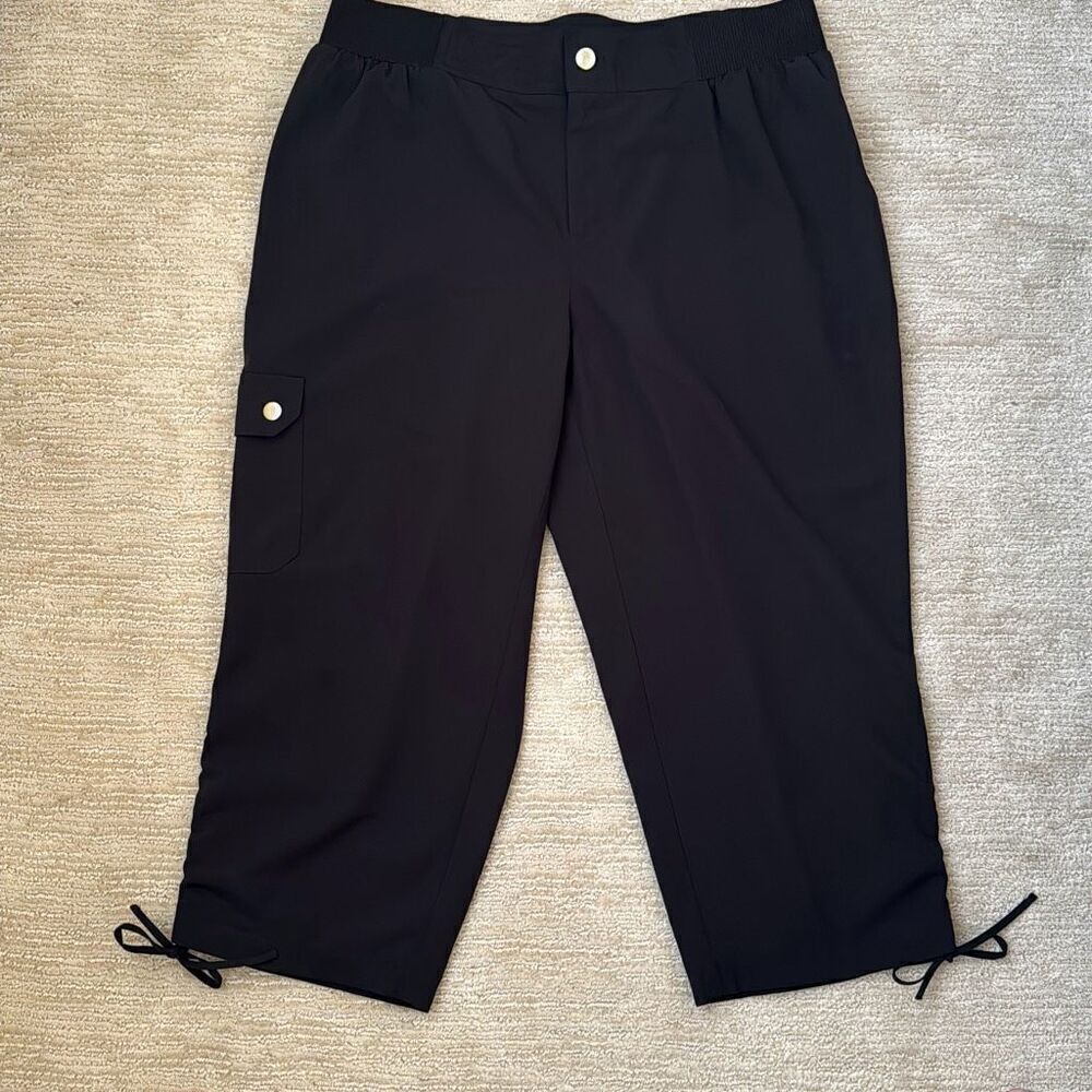 Christopher & Banks Crop Pants, Black, Size 10